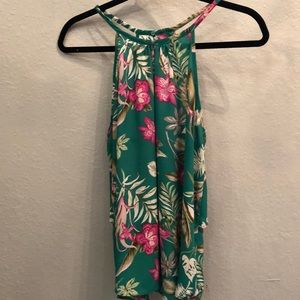 Green Floral Women’s Blouse